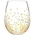 thumbnail image 2 of Shannon Crystal Gold Luxe Stemless Wine Goblets Set of 8, 2 of 2