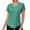 Green, variant on Fengactive Women's Short Sleeve Workout Shirts Loose Fit V-Neck Exercise T-Shirt Workout Top Yoga Gym Sport Tops