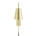 thumbnail image 5 of Modway Faye Metal & Fabric Wall Sconce with Swivel Arm in Satin Brass, 5 of 10