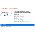 thumbnail image 2 of Front Right ABS Speed Sensor - Compatible with 2013 Subaru XV Crosstrek, 2 of 2
