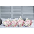thumbnail image 6 of Ambesonne Saying Throw Pillow Cover 4 Pack, Family Love Saying Wreath, 24", Multicolor, 6 of 6