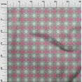 thumbnail image 3 of oneOone Georgette Viscose Pink Fabric Geometric Tile Diamond With Cross Dress Material Fabric Print Fabric By The Yard 42 Inch Wide, 3 of 4