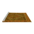 thumbnail image 2 of Ahgly Company Machine Washable Indoor Square Persian Yellow Traditional Area Rugs, 7' Square, 2 of 4