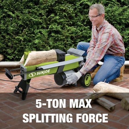 Snow Joe - 15-Amp 5-Ton Ram Splitting Force Log Splitter w/Rear Tires
