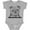 AC-Heather Grey, variant on Inktastic English Bulldog Sketch Portrait with Dog Breed Name Boys or Girls Baby Bodysuit