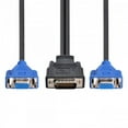 thumbnail image 3 of CY DMS-59pin Male to Dual 15Pin VGA RGB Female Splitter Extension Cable for PC Graphics Card, 3 of 7