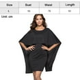 thumbnail image 2 of Dress with lilac sleeve, Polyester, Black, L, 2 of 6