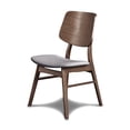 thumbnail image 2 of New Classic Furniture Oscar Wood Dining Chair in Walnut/Dark Gray (Set of 2), 2 of 6