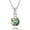 Abalone, variant on Elegant Minimalist Round Black Onyx Dainty Medallion Sterling Silver Necklace