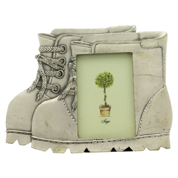 Mi Amore Boot Picture-Frame Silver-Tone