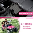 thumbnail image 2 of VOLTZ TOYS 2-Seater 24V Kids Ride On UTV - Realistic Off-Road Dune Buggy with EVA Tires, Spring Suspension, Remote Control & Music - Pink, 2 of 7