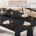 thumbnail image 3 of Fnova 70.9" Rectangular Dining Table for 6-8 People, Large Farmhouse Wood Kitchen Table with Heavy Duty Legs, Easy to Assemble, 3 of 14