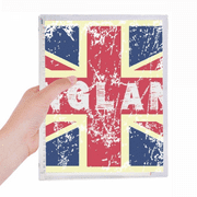 UK the Union Jack Flag Mark Illustration Notebook Loose Diary Refillable Journal Stationery