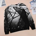 thumbnail image 6 of Geometric Lattice Womens Casual Crewneck Sweatshirt Long Sleeve Tops Cute Pullover Loose Fit, 6 of 7