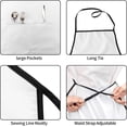 thumbnail image 5 of cute clover apron,cooking aprons for man women,kitchen apron chef apron adjustable garden aprons with 2 pockets, 5 of 7