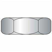 Hex Machine Screw Nut - #4-40 x 1/4"" x 3/32"" - Low Carbon Steel - Plain - Pkg