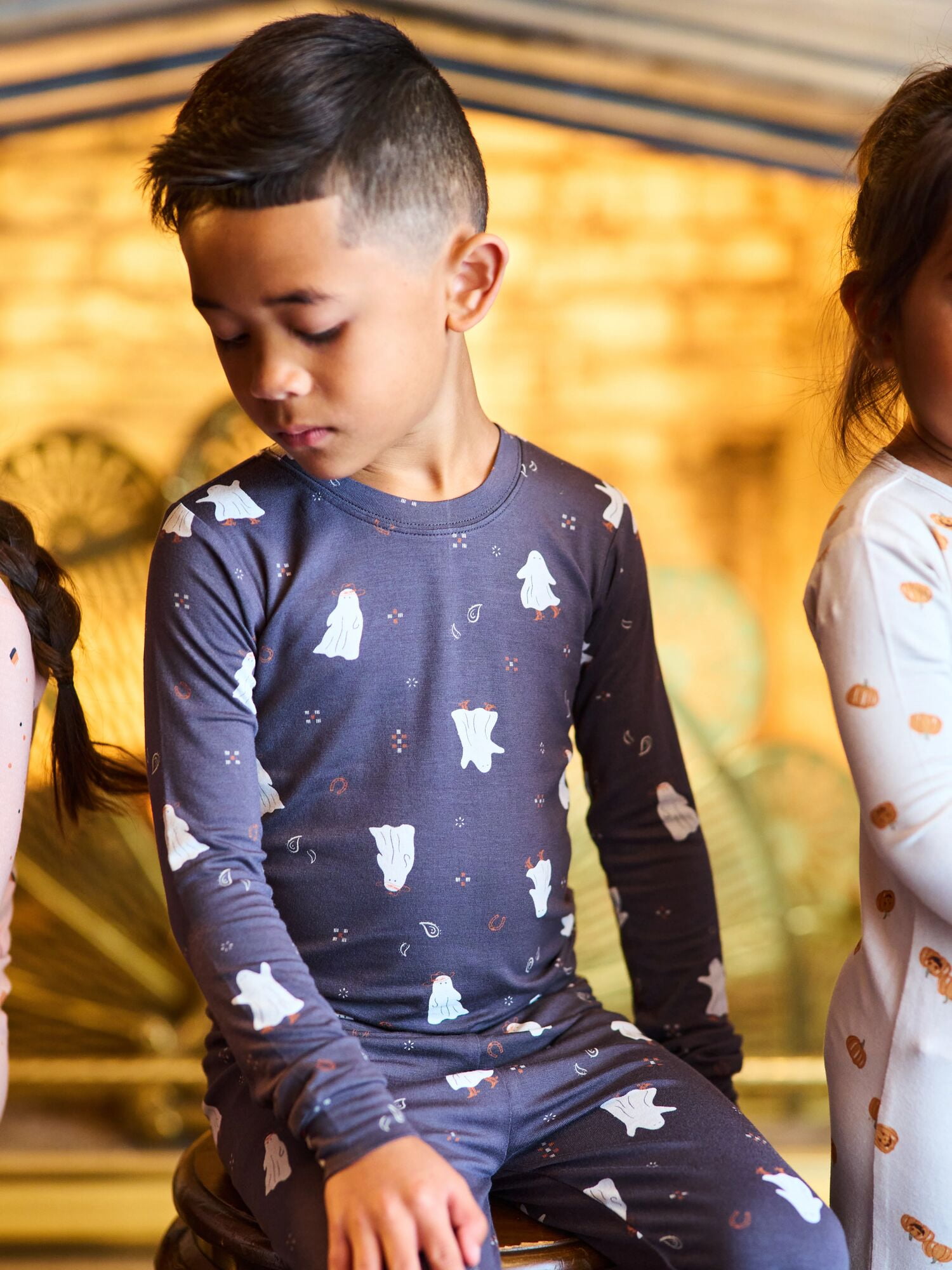 Modern Moments by Gerber Neutral Long Sleeve Halloween Pajama Set, 2-Piece, Sizes 12 Months - 5T