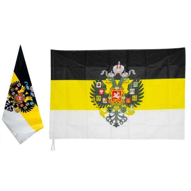 pic Black Yellow White Flag 90x135cm russia imperial flag black yellow white