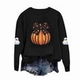 thumbnail image 6 of Sweatshirt Toddler Dqueduo Children's Halloween Prints Casual Loose Fleece Lined Long Sleeve Round Neck Hoodie Sweatshirt For Kids, 6 of 8