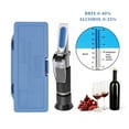 thumbnail image 2 of Handheld Alcohol Sugar Refractometer Tester Wine Concentration Meter Densitometer 0-25% Alcohol Beer 0-40% Grapes ,Accurate Measurement, 2 of 6