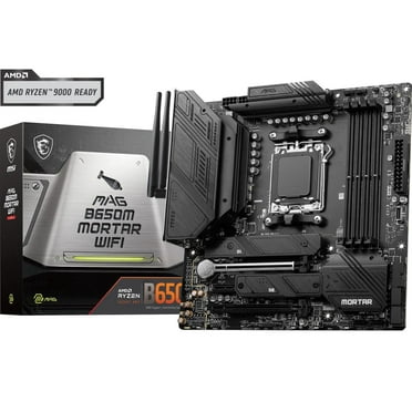 MSI MAG B650M MORTAR WIFI AM5 AMD B650 SATA 6Gb/s DDR5 Ryzen 7000 Micro ATX Motherboard