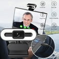 thumbnail image 2 of 2K Webcam HD con micrófono Ring Light USB 2.0 Web Camera para PC Desktop Laptop Meser Cámaras / cámaras de red-21, 2 of 9