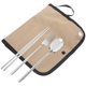thumbnail image 1 of FELTECHELECTR 1 De Utensilios Para Picnic Con Estuche Plegable Khaki Fácil De Transportar, 1 of 6