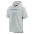 thumbnail image 2 of Unisex Fanatics Gray St. Louis City SC Elements Super Soft Fleece Short Sleeve Pullover Hoodie, 2 of 3