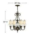 thumbnail image 3 of Hinkley Lighting - Plantation - 7 Light Large Chandelier in Traditional-Glam, 3 of 4