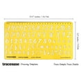 thumbnail image 4 of Traceease Alphabet Lettering Template Drafting Tools,Lower Case-Upper Case-Numbers Alphabet Letter Stencils, 4 of 6