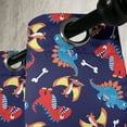 thumbnail image 4 of Ambesonne Dinosaur Grommet Curtain, Dino Funny Expressions, 50" x 54", Navy Blue Orange Red, 4 of 6