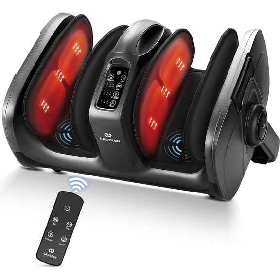 Easezen Foot Massager with Heat & Vibration, Shiatsu Foot Massager Machine for Deep Kneading, Adjustable Vibration & Pressure – Massage Feet, Leg Calf Ankle, Gifts for Dad Mom