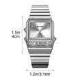 thumbnail image 3 of MMJ Vintage Square Digital Watch for Women Fashion Multicolor Electronic Wristwatch Slim Waterproof Daily Wear, 3 of 8