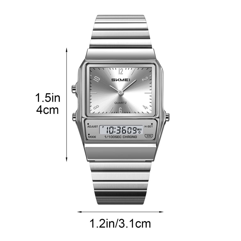 Women\'s Square Stainless Steel Quartz Wrist Watch - 30m Water Resistant Amazon.com: Watches for Women Rose Gold Square Stainless  main image 2