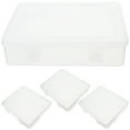 thumbnail image 1 of 4pcs Small Storage Containers Rectangular Plastic Storage Box Clear Storage Bins, 1 of 8