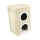 thumbnail image 2 of Casa plegable para gatos, casa para gatos con garra de molienda, tabla rascadora multiusos para gatos con dosel para dormir, esconderse, suministros p, 2 of 9
