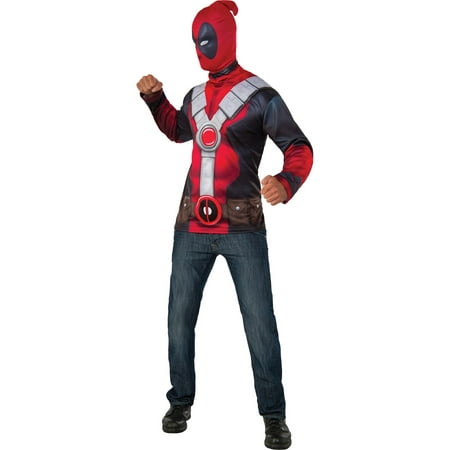 Mens Classic Deadpool Halloween Costume Top