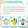 thumbnail image 2 of 12 Pack Microfiber Cloth for Handheld Steam Shot, Steam Cleaner Accessories, Reusable Washable Steam Mop Pads Compatible with Bissell Steam Shot, Wagner, McCulloch, 2 of 6