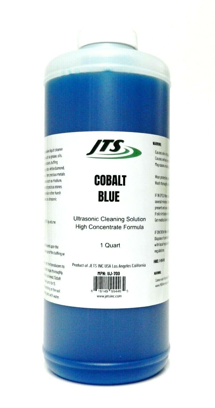 Ultrasonic Cleaner Solution JTS Cobalt Blue 1 Quart Cleaning Jewelry