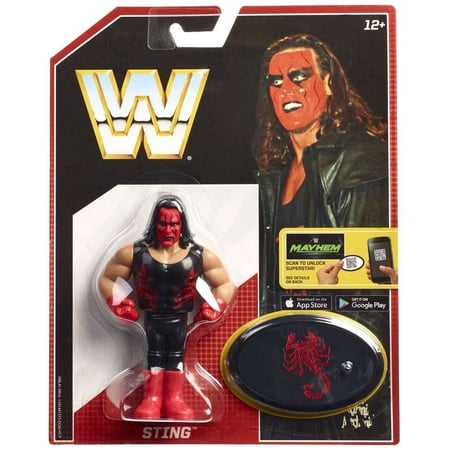 WWE Wrestling Retro Sting Action Figure (Red Face)