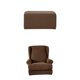 thumbnail image 1 of Funda para muebles de sillón con respaldo elástico y puf otomano Funda para taburete color Macarena Funda antideslizante para silla de ala, 1 of 8