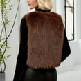 thumbnail image 6 of Ashirexll Womens Vests Outerwear, Fleece Vest Women, Warm Faux Fur Sleeveless Coat With V Neck For Winter Solid Color Outerwear, 6 of 7
