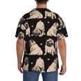 thumbnail image 3 of Fotbe French Bulldog Camisa Estampada de Manga Corta para Hombre, Casual de Verano, Estilo Playero, Sin Arrugas-Small, 3 of 5