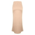 thumbnail image 6 of Beige Basic Casual for Women Faux Satin Silk Maxi Long Loose Fit Skort Teen Girls 2025 Clothing Country Concert XL, 6 of 7