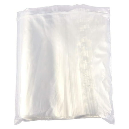 Resealable Plastic Bags - 500 Pack 1 Gallon Clear Poly Bags, Zip Lock