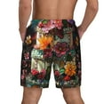 thumbnail image 2 of Lsque Mens Swim Trunks Stained Glass Floral Cake Pattern - Bathing Suit Compression Liner - Beach Swim Shorts Swimwear - (S-3XL) - Stretch Quick Dry -XX-Large, 2 of 9