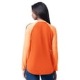 thumbnail image 2 of Women's G-III 4Her by Carl Banks Orange Baltimore Orioles Top Dog Raglan Long Sleeve V-Neck T-Shirt, 2 of 2