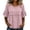 Pink02, variant on Womens Workout Tops Solid Crinkle Blouse, Ruffle Fringe Crew Neck Double Layer Flounce Short Sleeve Raw Frayed Trim Loose Gathered Pullover Top Womens T Shirts