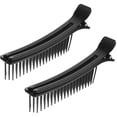 thumbnail image 4 of icolorfuled Black Hairdressing Clips for Salon Use Portable Lightweight ABS Material 2pcs Small Size, 4 of 6