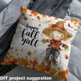 thumbnail image 2 of Homewish Cute Cartoon Scarecrow Fabric by the Yard 1 Yard for Teen, Happy Fall Yall Room Decor Fabric by the Yard, Rustic Lodge Cabin Sewing Fabric, Microfiber Bedroom Decor, 2 of 6